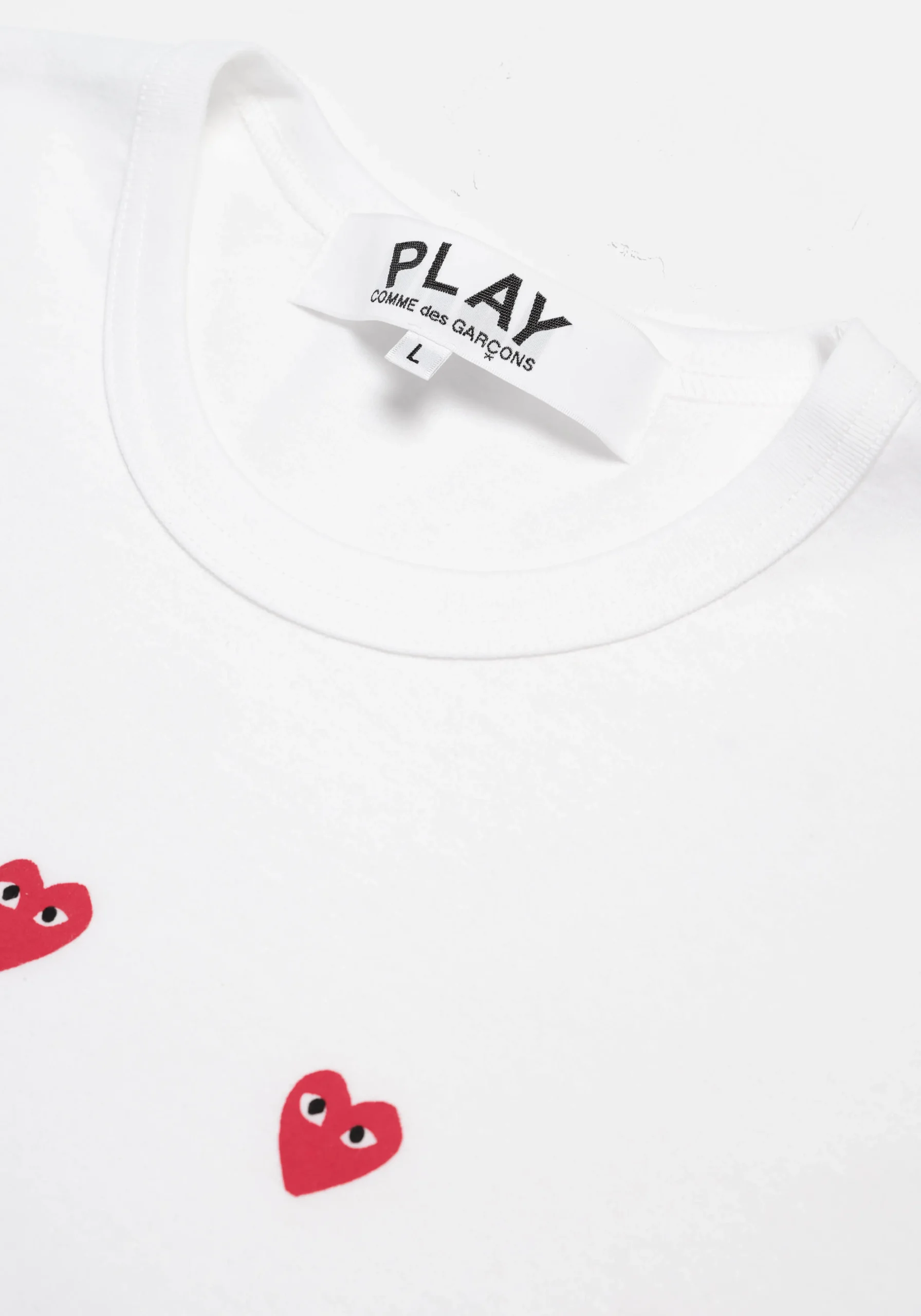 COMME DES GARCONS MULTI RED HEART T-SHIRT