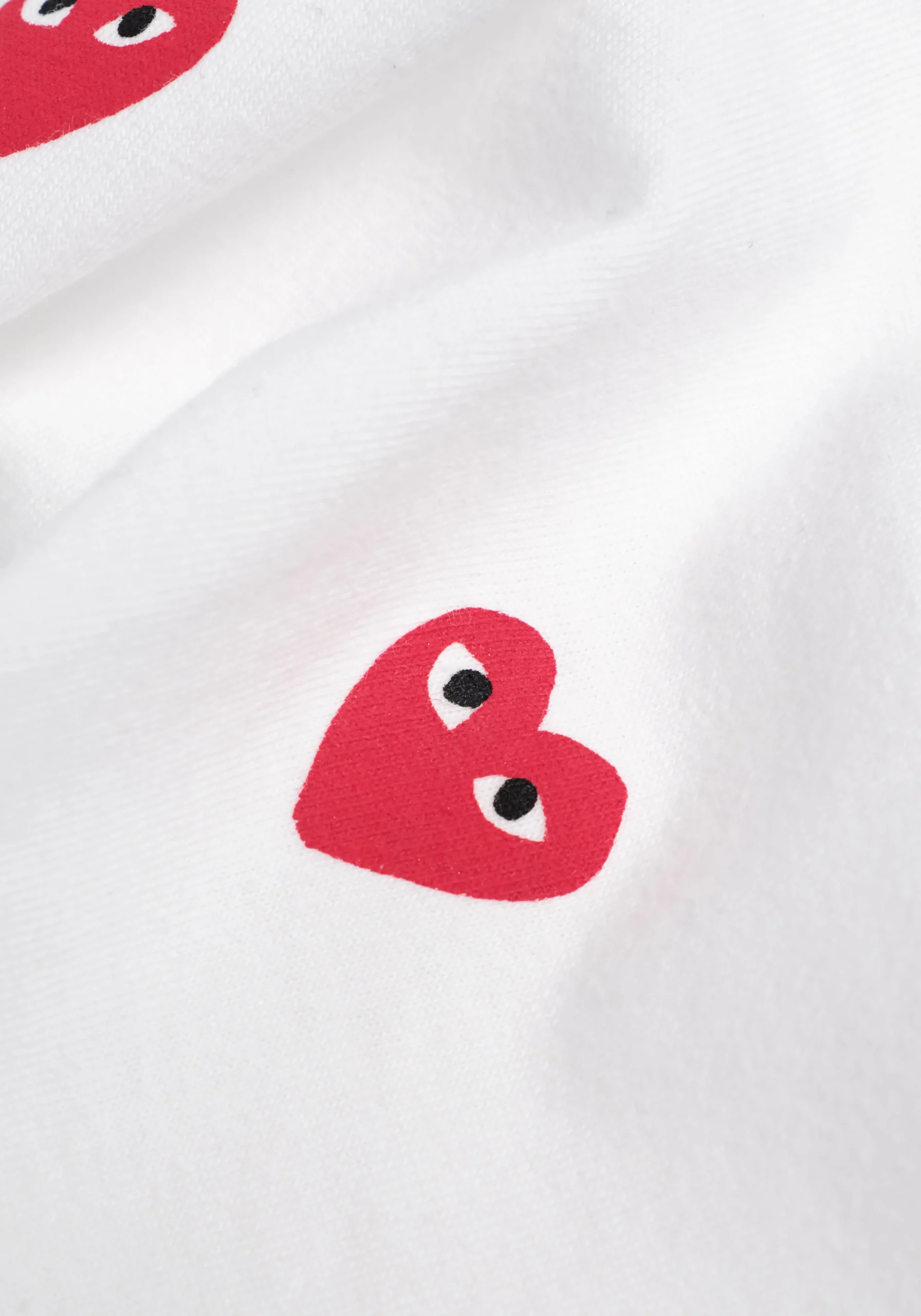 COMME DES GARCONS MULTI RED HEART T-SHIRT