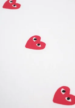COMME DES GARCONS MULTI RED HEART T-SHIRT