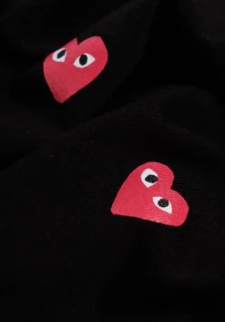 COMME DES GARCONS MULTI RED HEART LOGO T-SHIRT