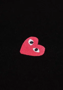 COMME DES GARCONS MULTI RED HEART LOGO T-SHIRT