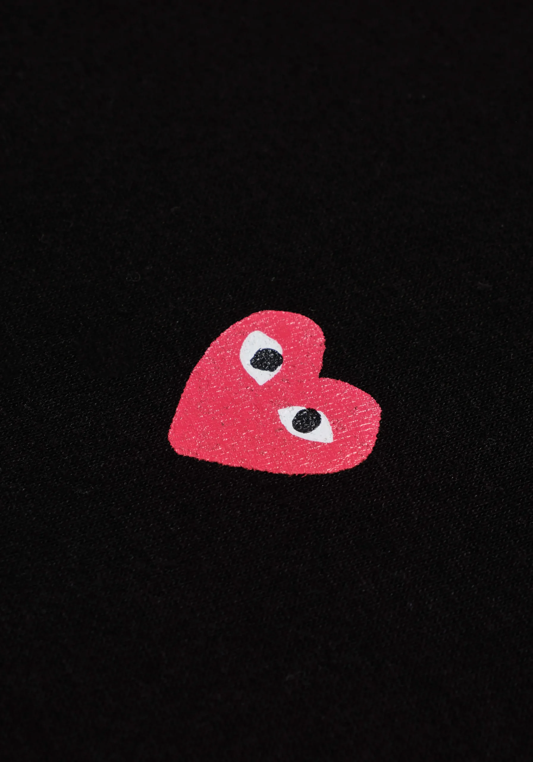 COMME DES GARCONS MULTI RED HEART LOGO T-SHIRT