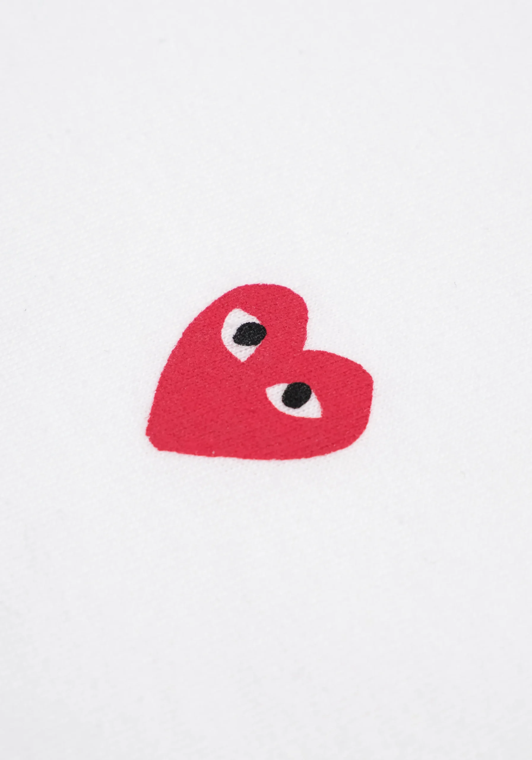 COMME DES GARCONS MULTI RED HEART LOGO T-SHIRT