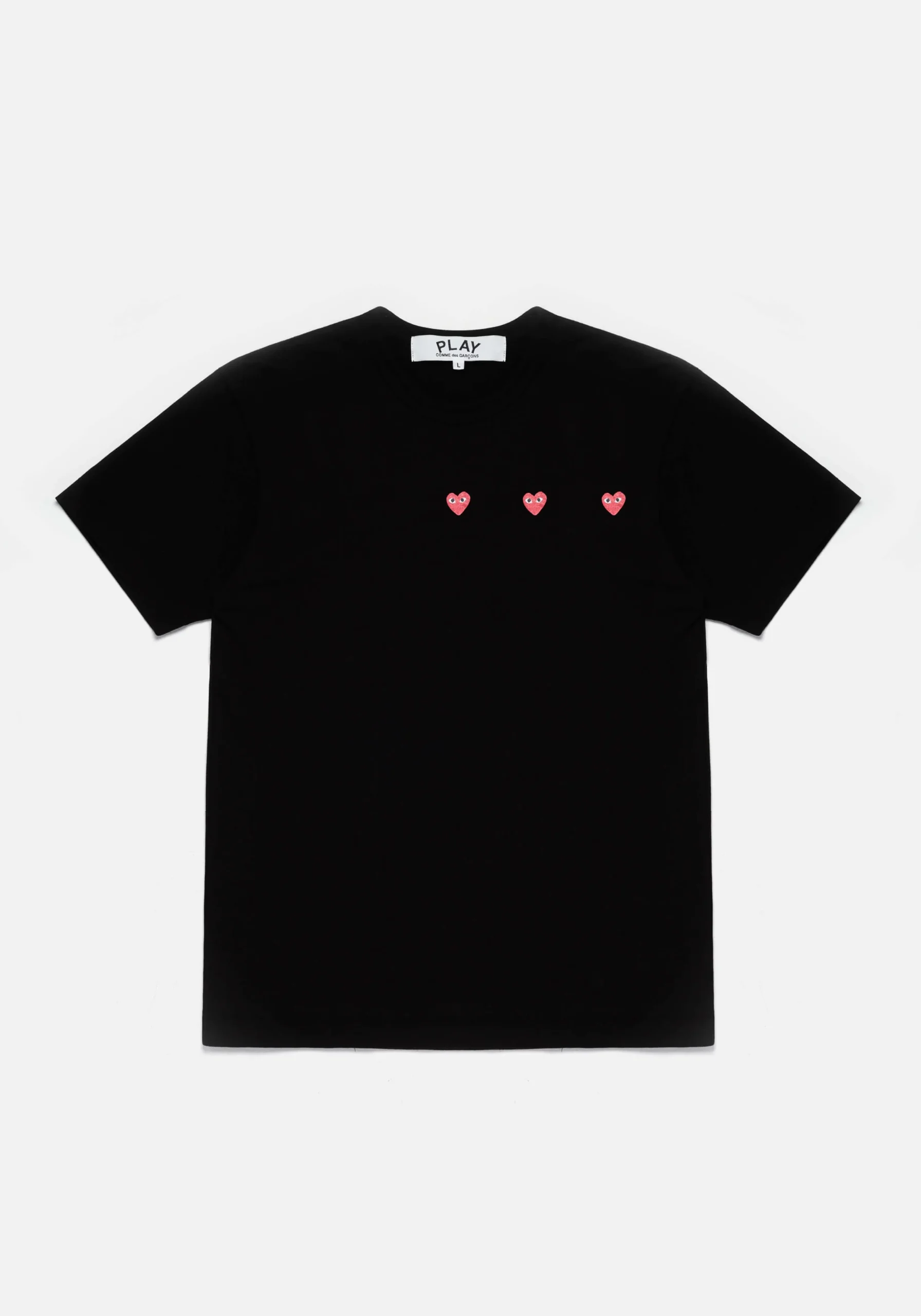 COMME DES GARCONS MULTI RED HEART T-SHIRT