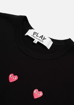 COMME DES GARCONS MULTI RED HEART T-SHIRT