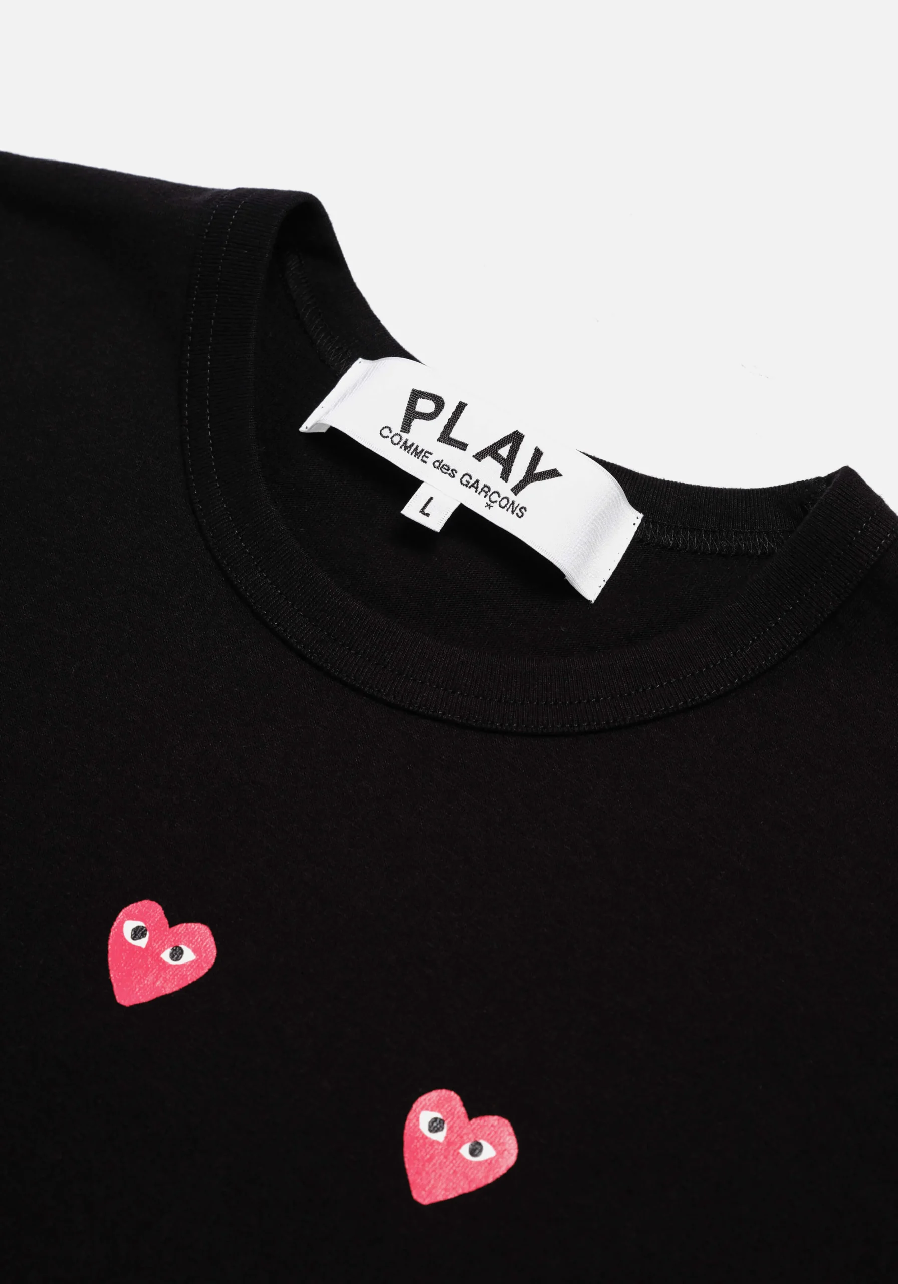 COMME DES GARCONS MULTI RED HEART T-SHIRT