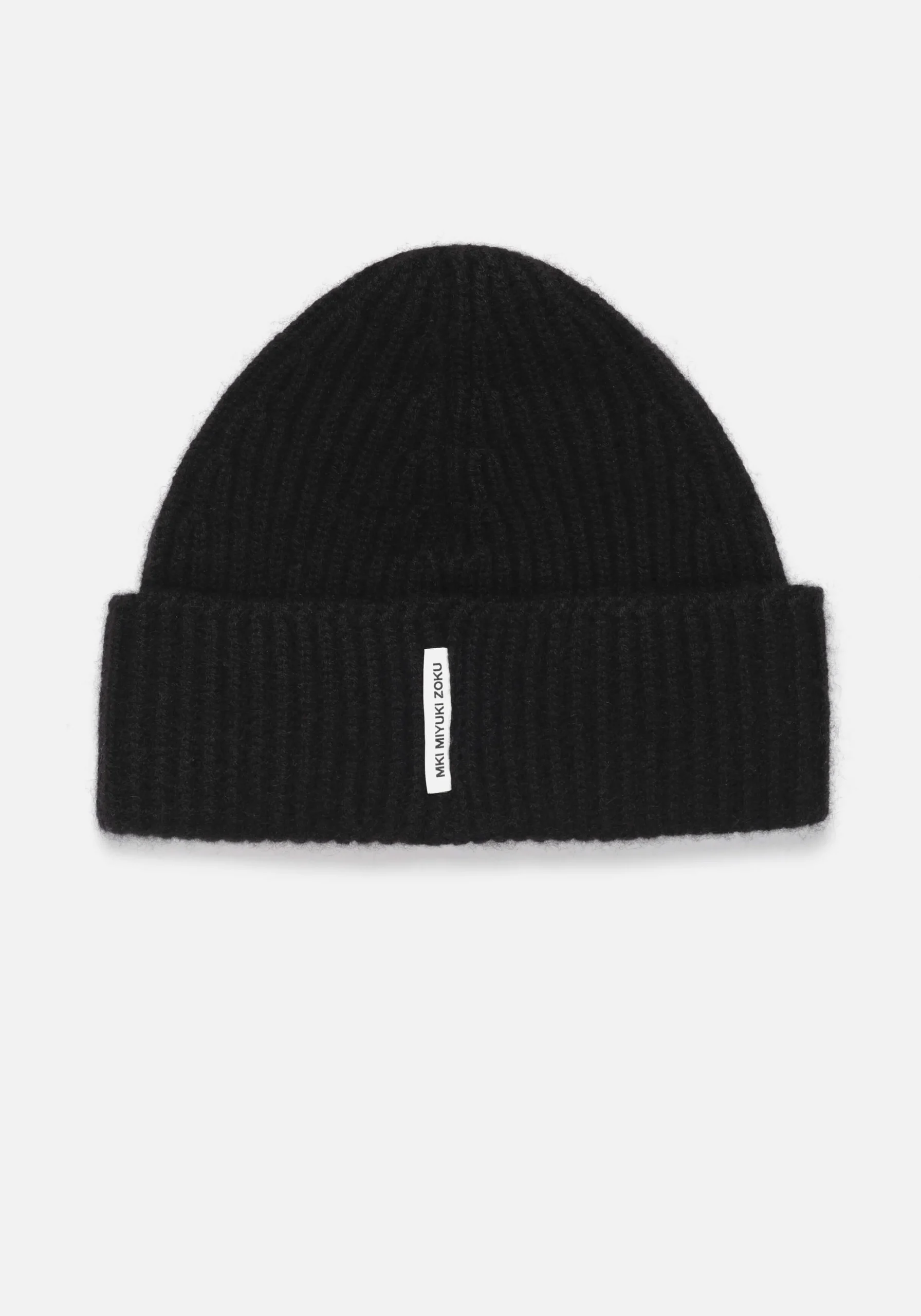 MKI CASHMERE RIBBED BEANIE