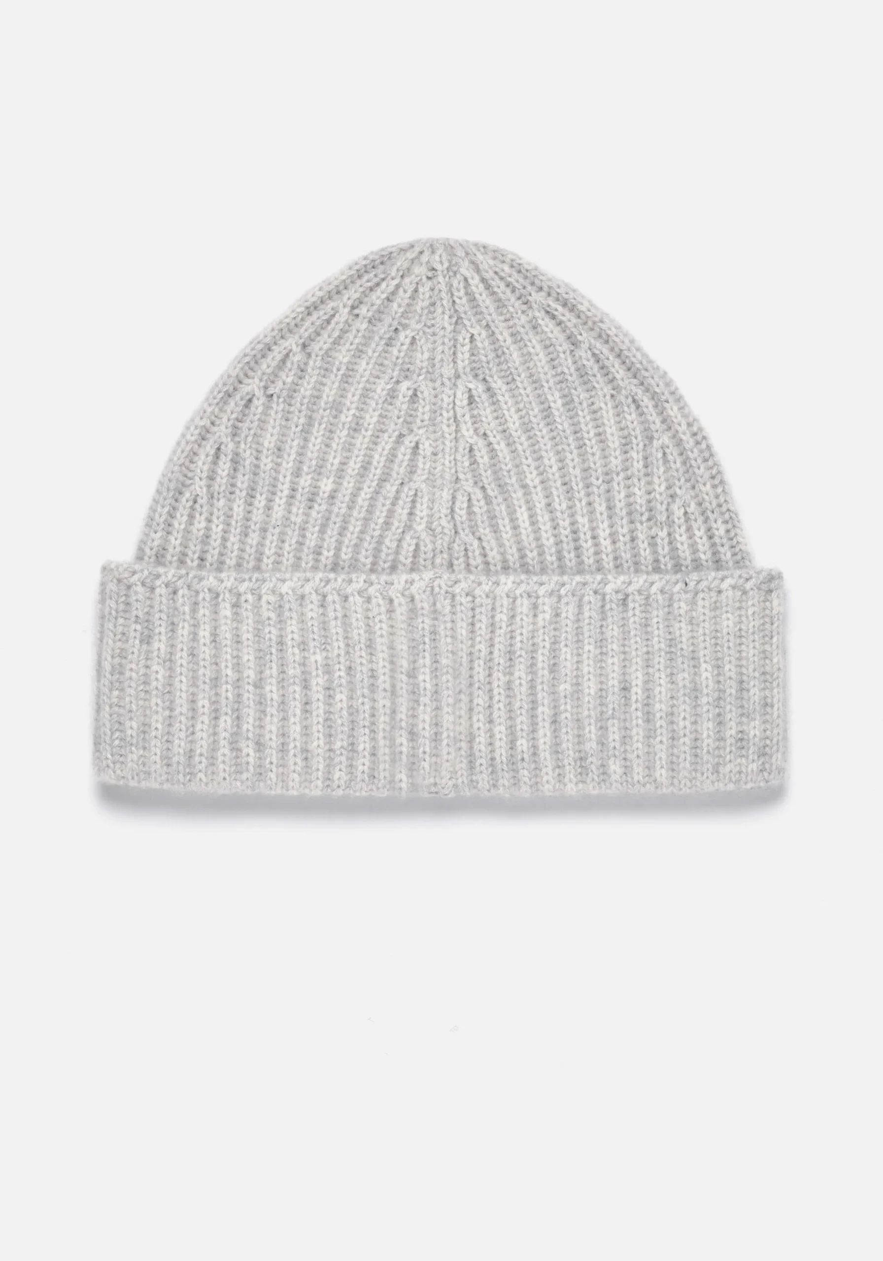 MKI CASHMERE RIBBED BEANIE