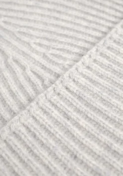 MKI CASHMERE RIBBED BEANIE