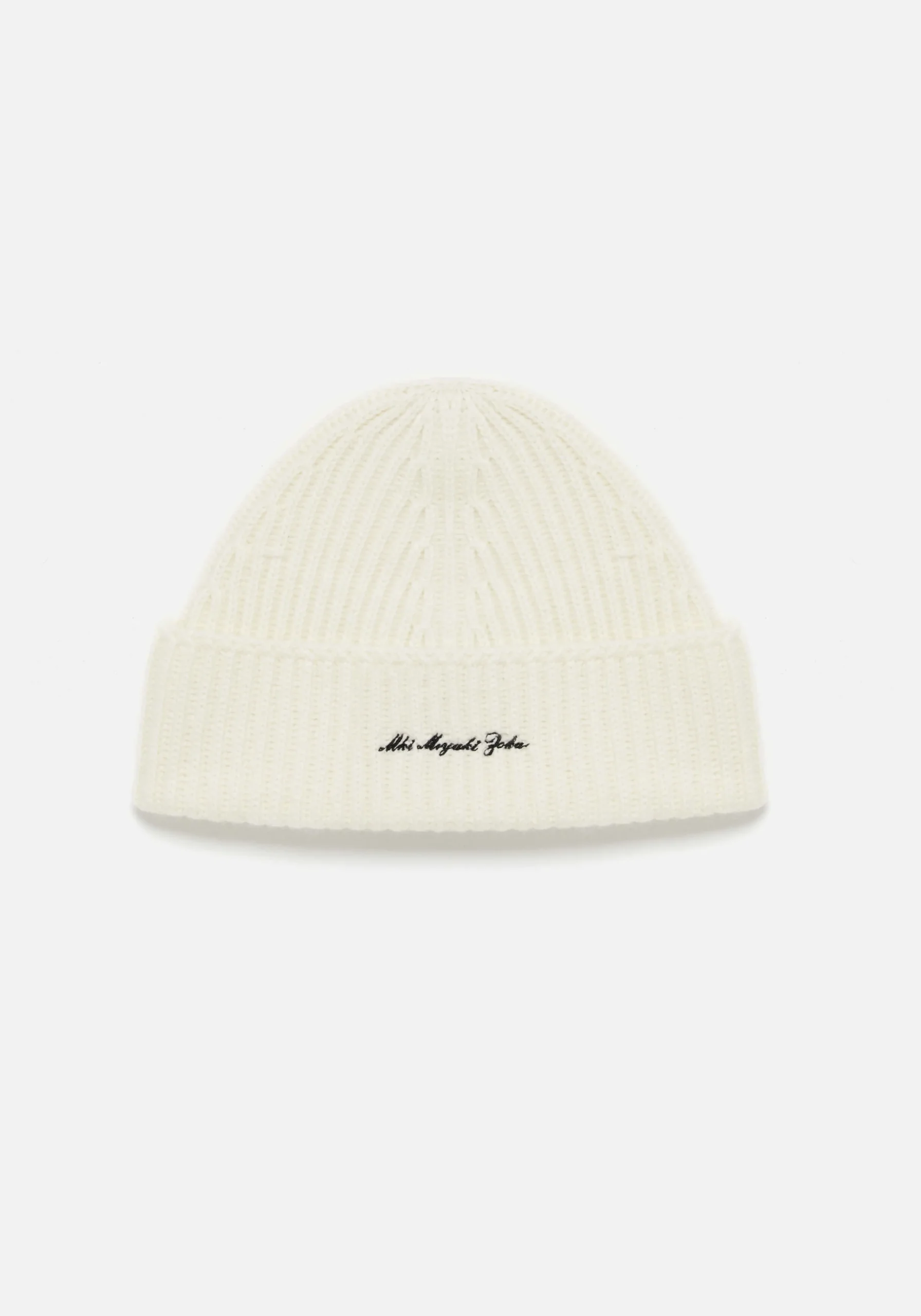 MKI CASHMERE RIBBED BEANIE