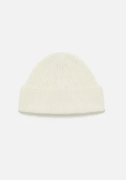 MKI CASHMERE RIBBED BEANIE