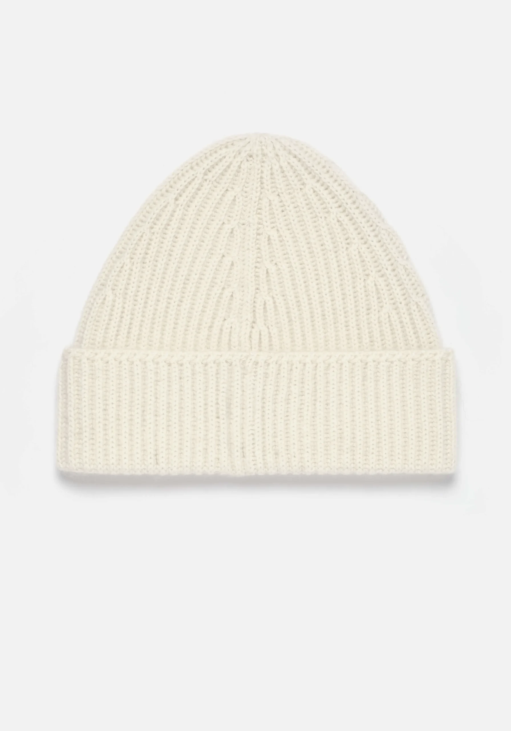 MKI CASHMERE RIBBED BEANIE