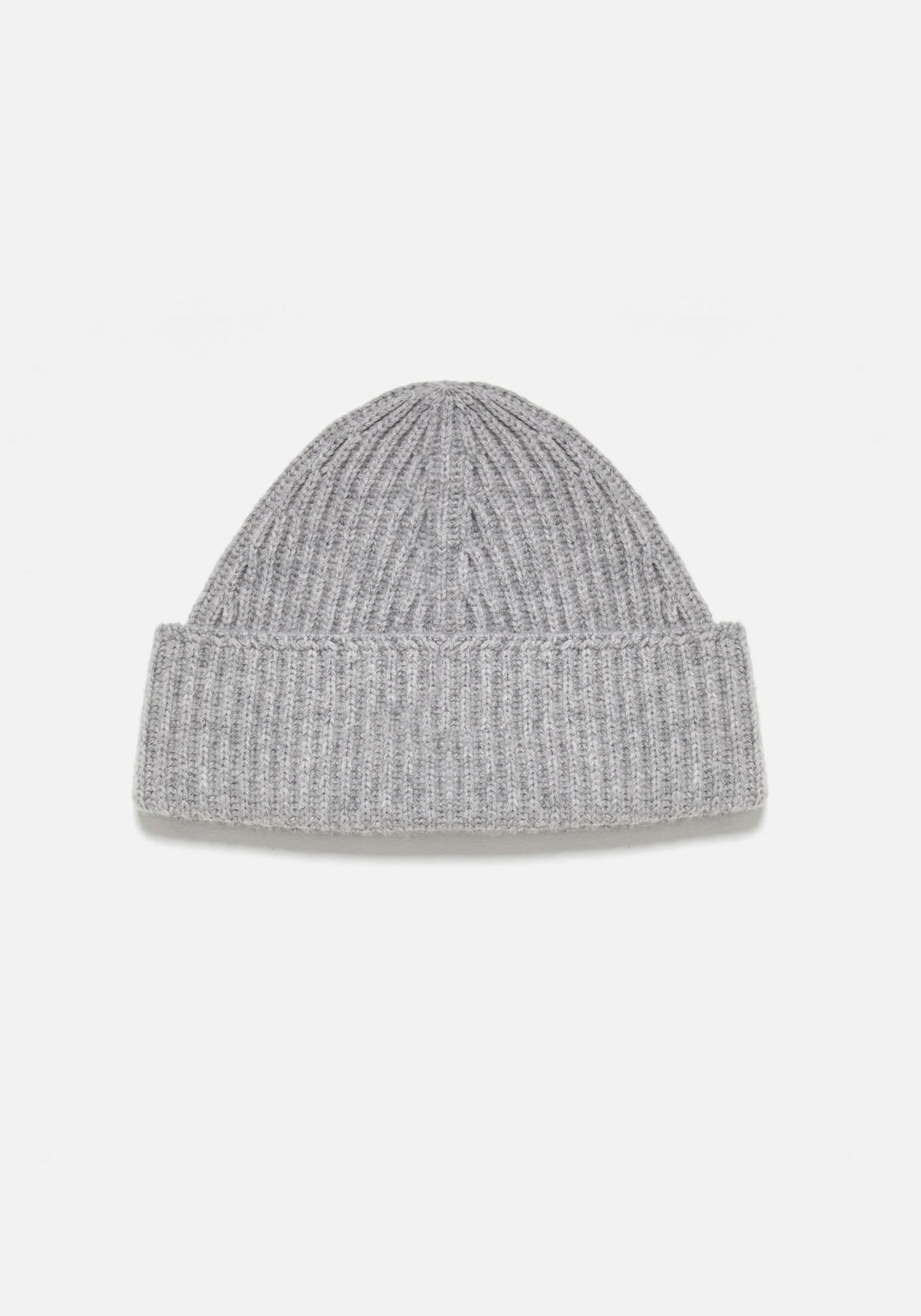 MKI CASHMERE RIBBED BEANIE