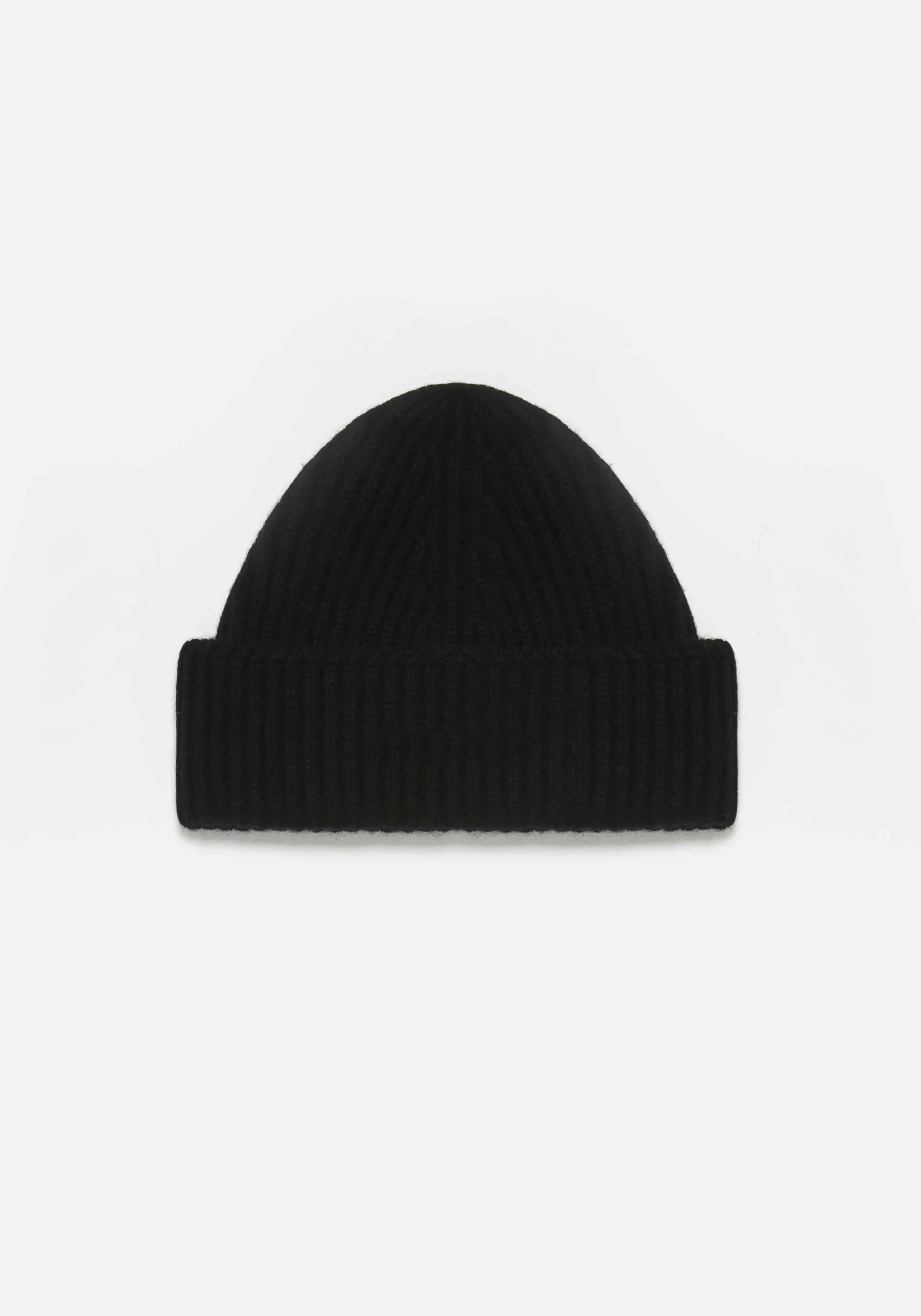 MKI CASHMERE RIBBED BEANIE