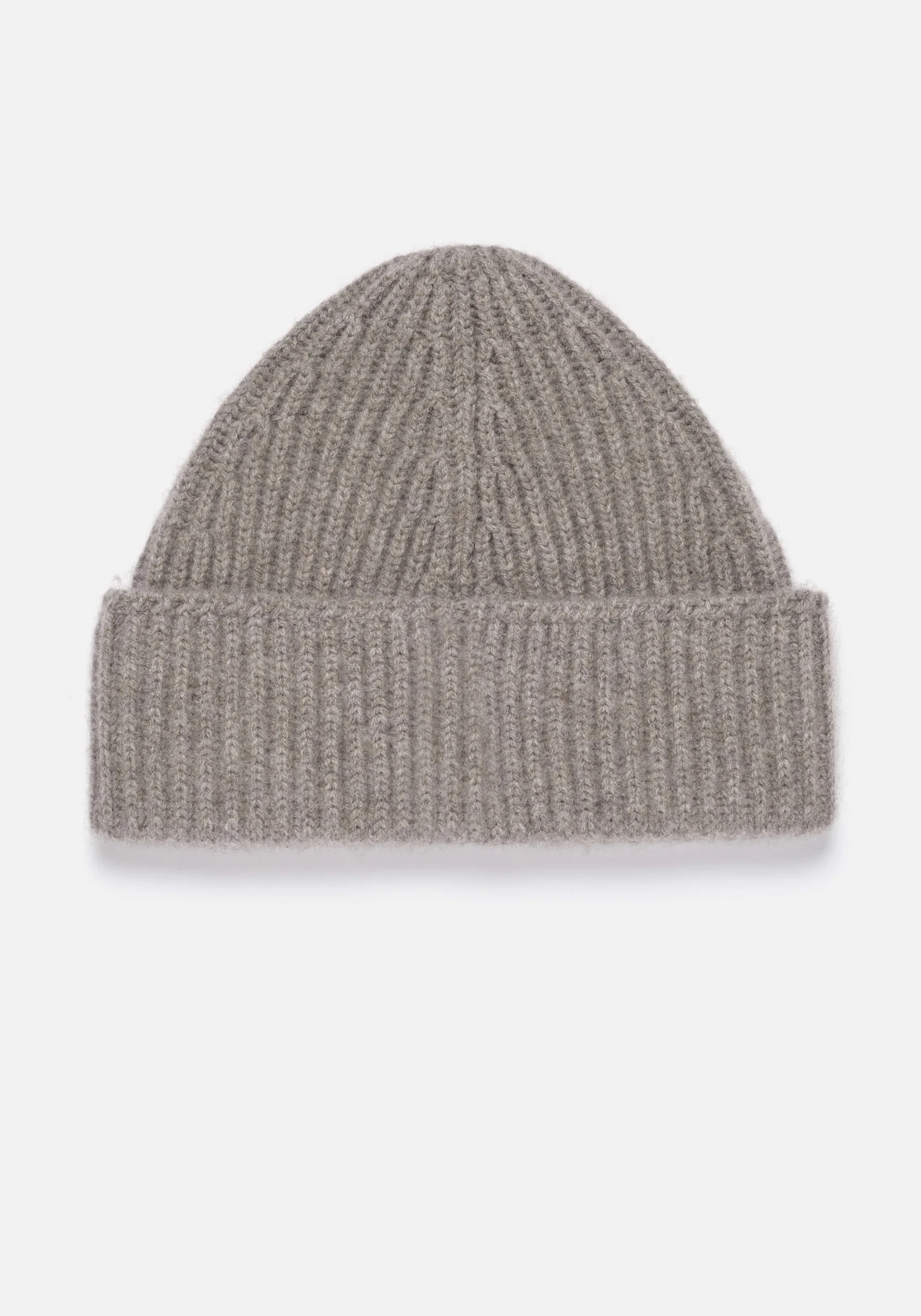 MKI CASHMERE RIBBED BEANIE