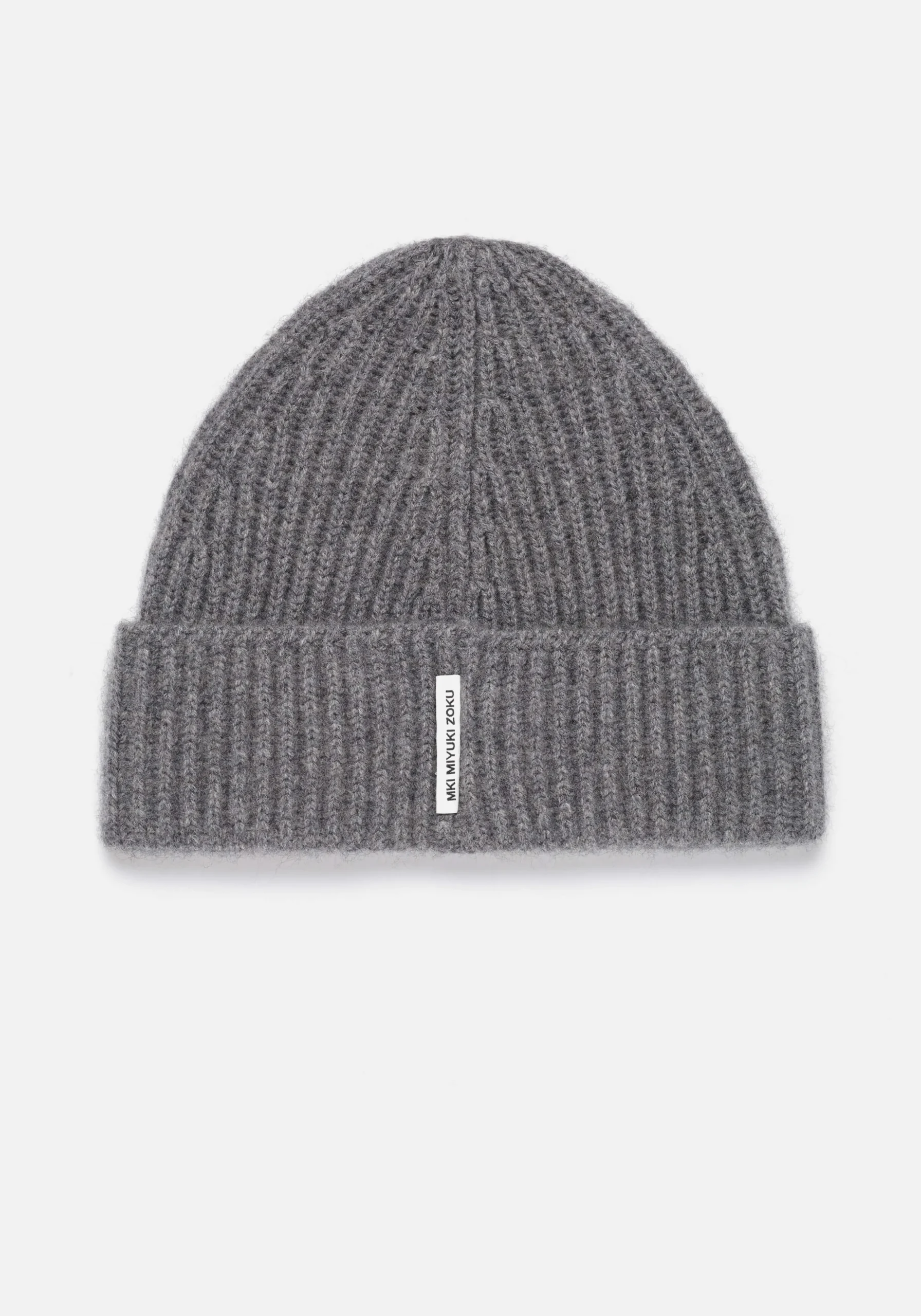 MKI CASHMERE RIBBED BEANIE
