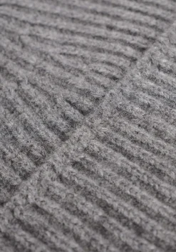 MKI CASHMERE RIBBED BEANIE