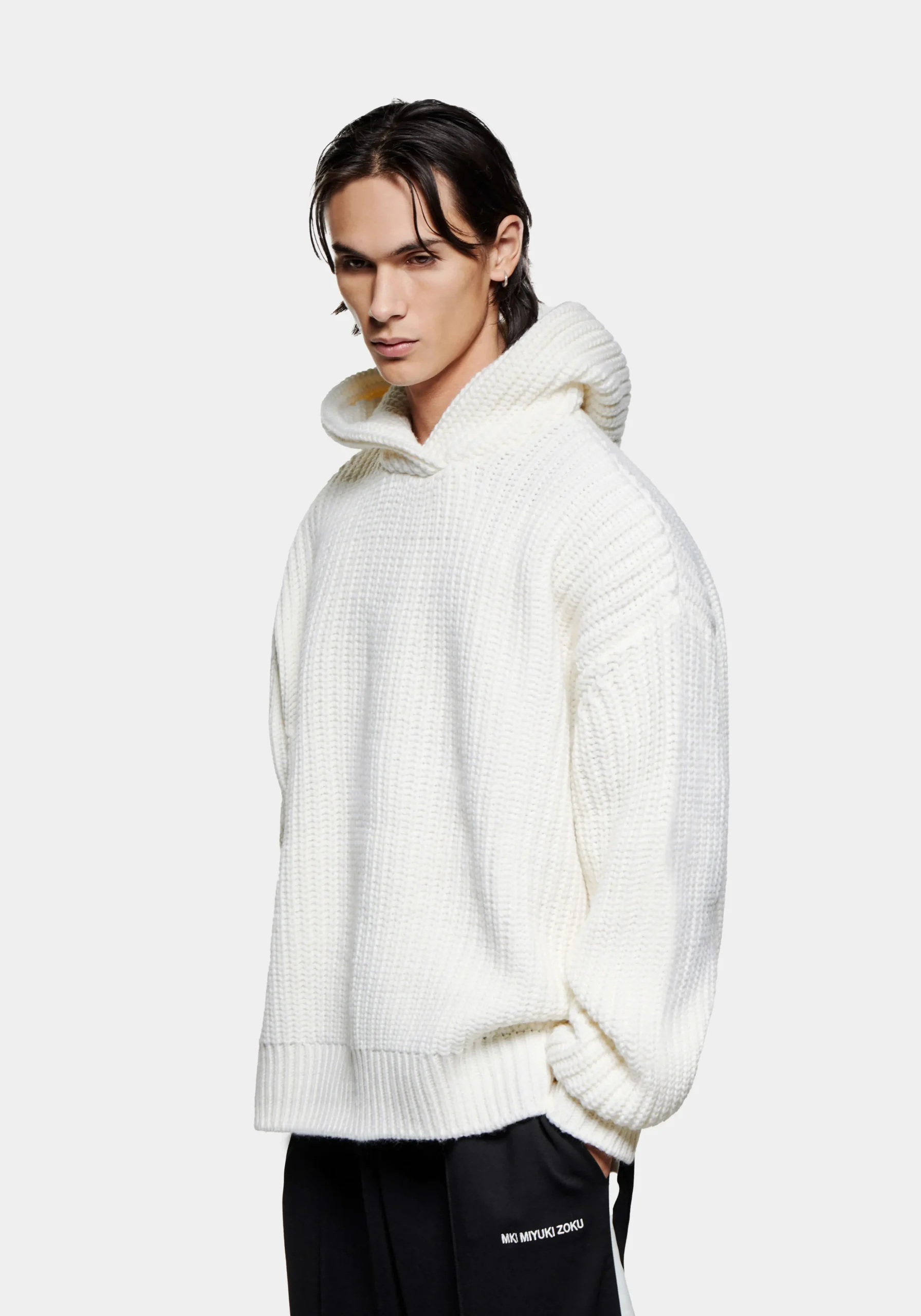 MKI CHUNKY RIB KNIT HOODY