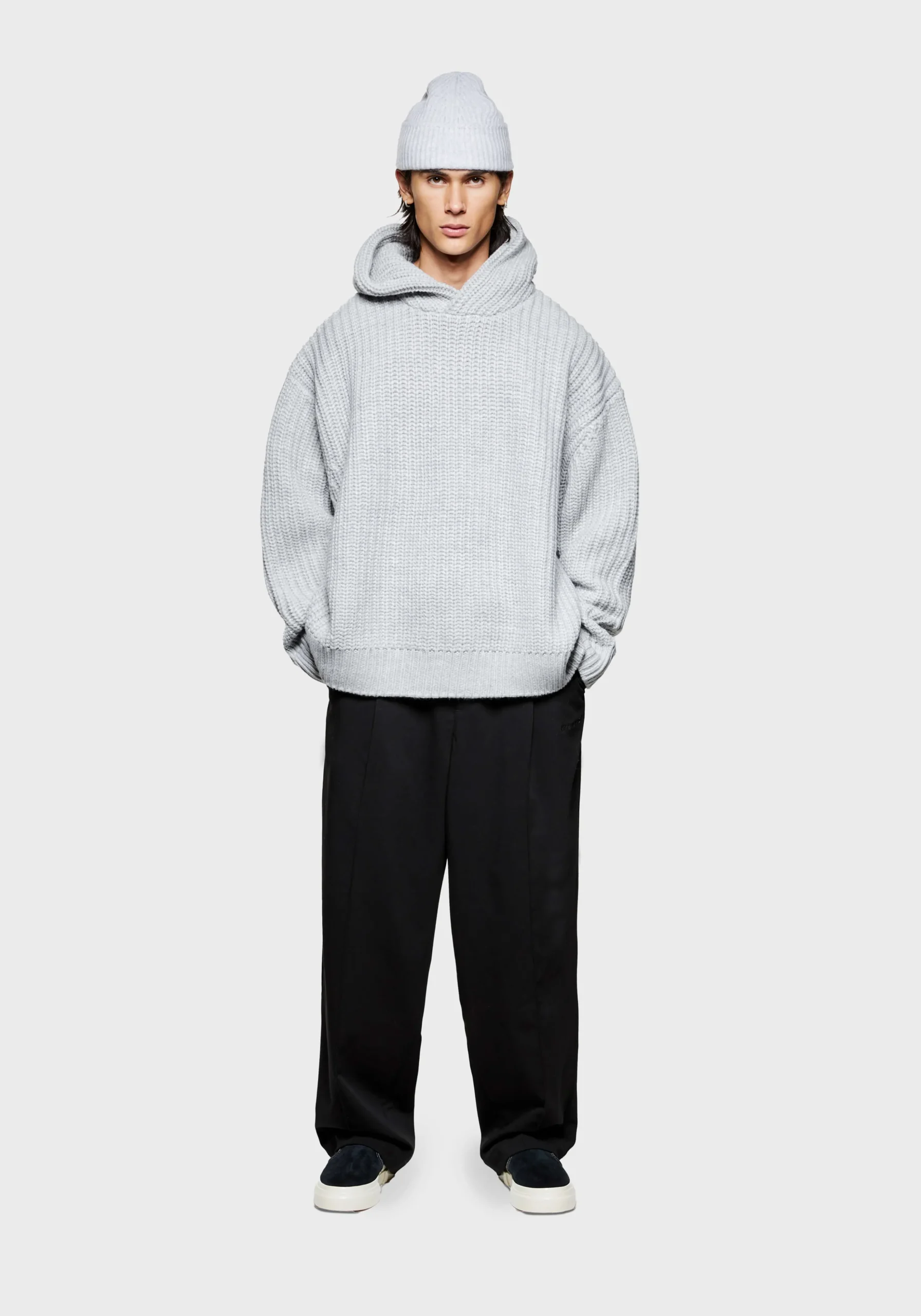 MKI CHUNKY RIB KNIT HOODY