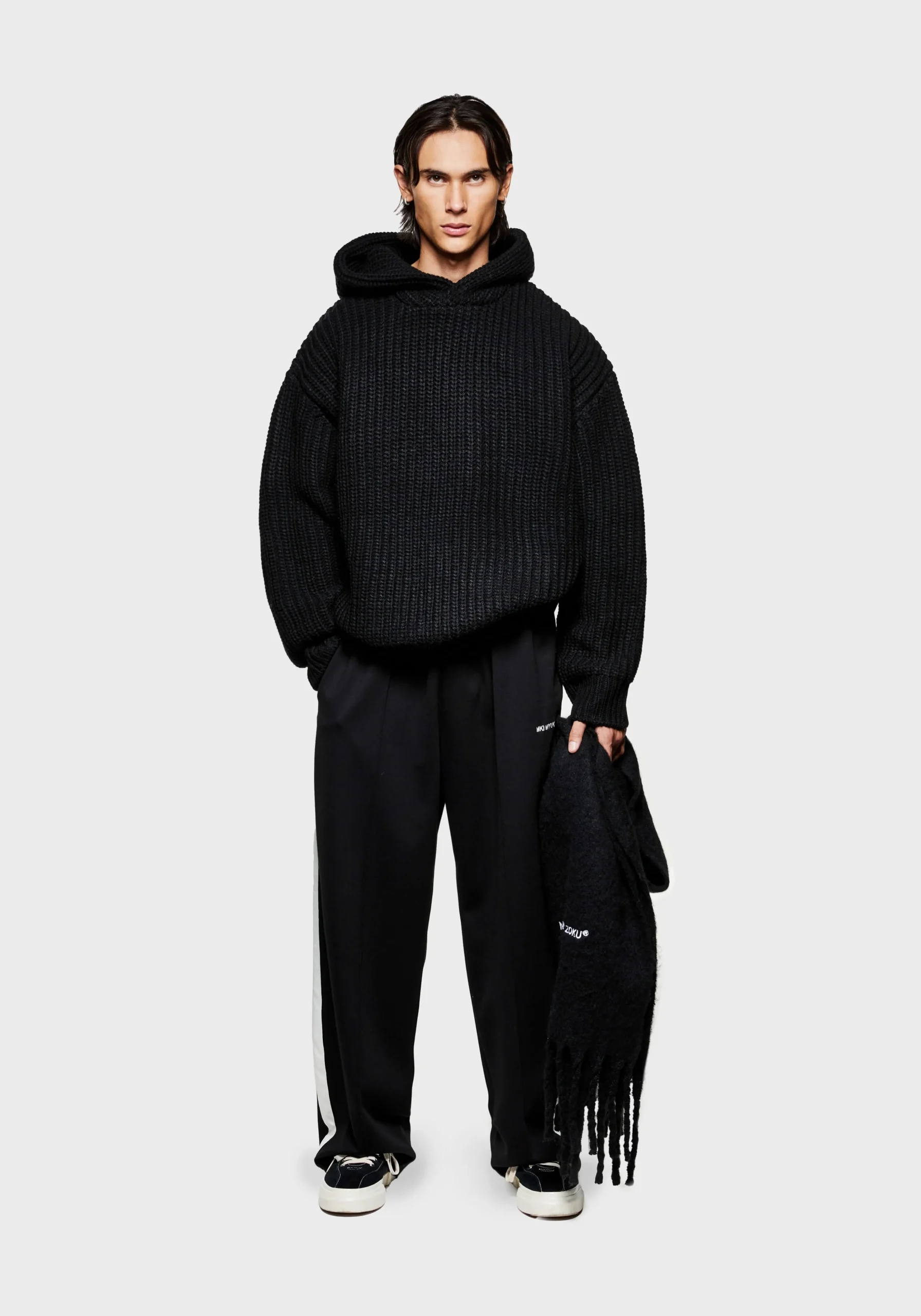 MKI CHUNKY RIB KNIT HOODY