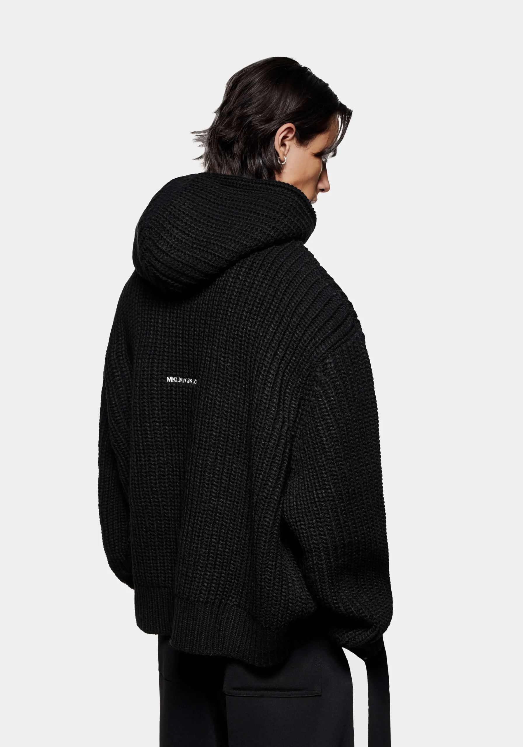 MKI CHUNKY RIB KNIT HOODY
