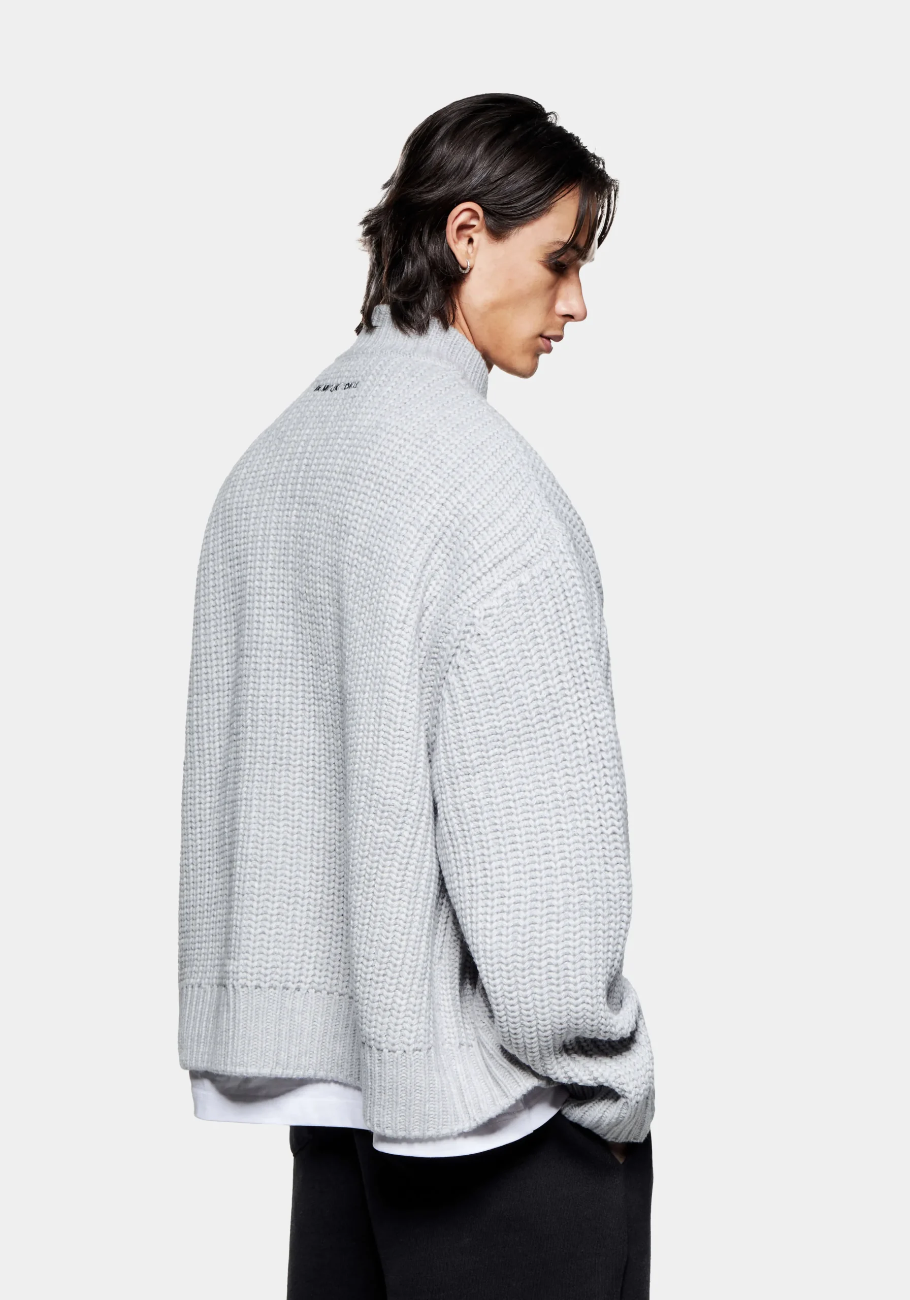 MKI CHUNKY RIB KNIT TRACK JACKET