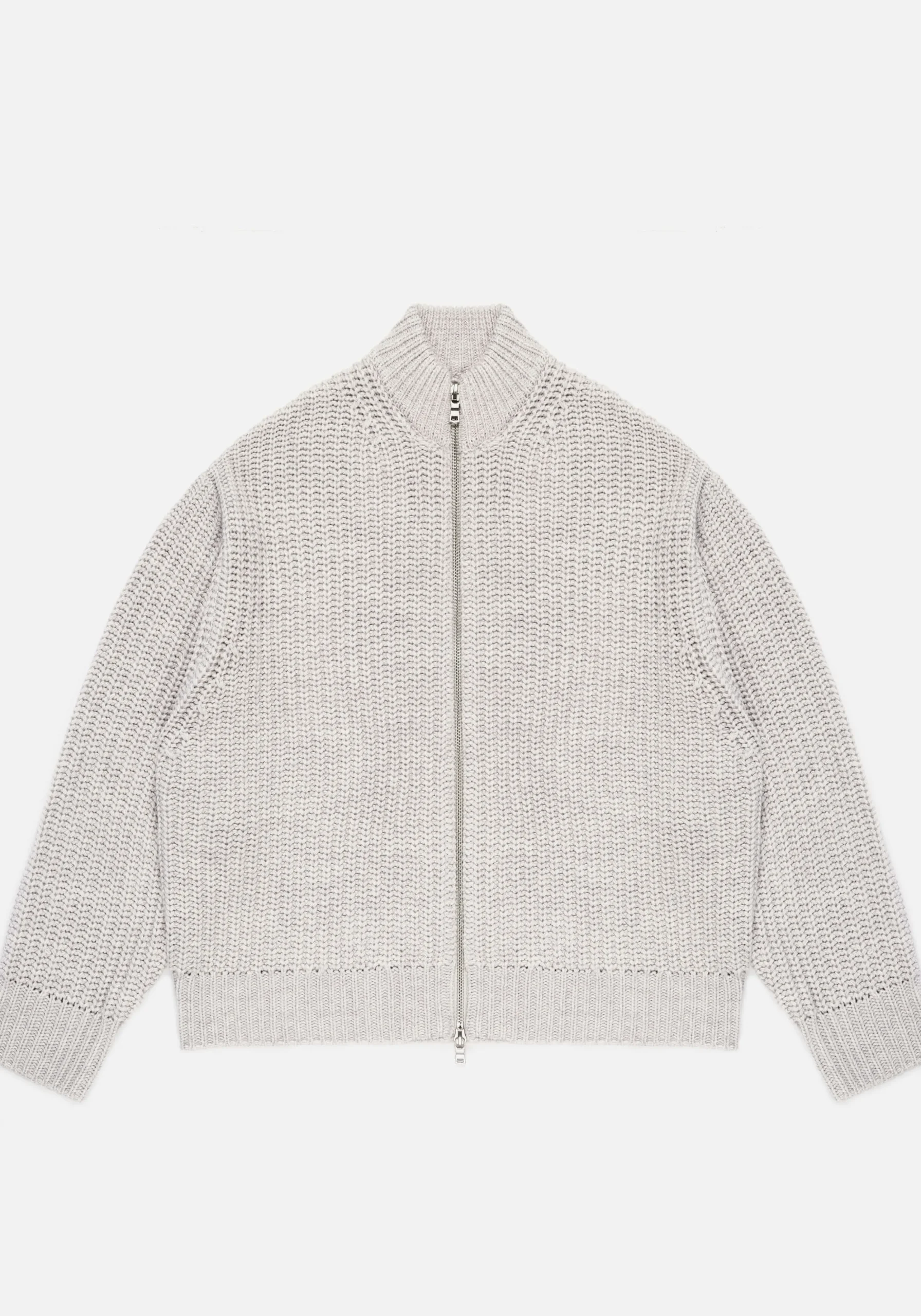 MKI CHUNKY RIB KNIT TRACK JACKET