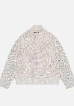 MKI CHUNKY RIB KNIT TRACK JACKET