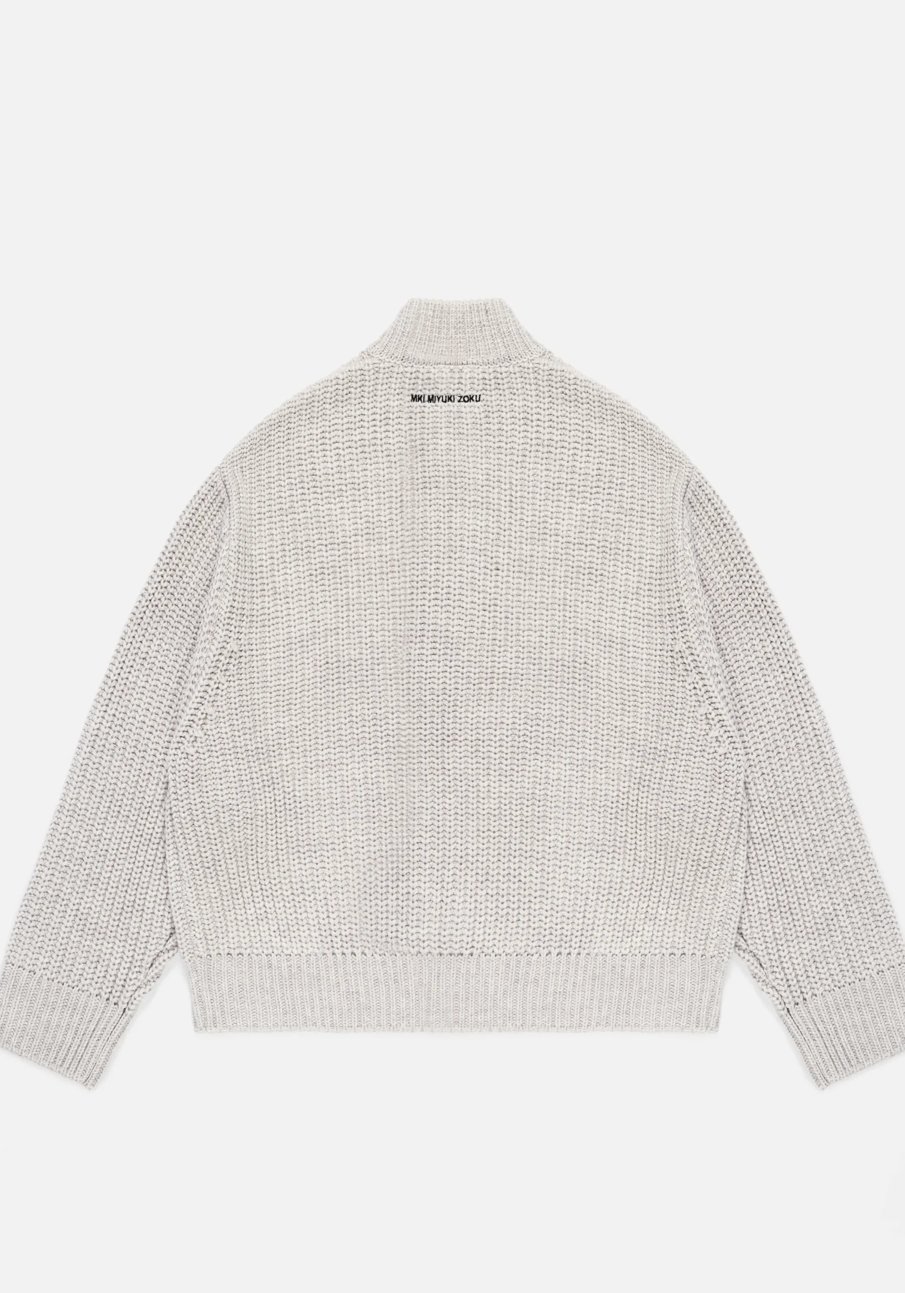 MKI CHUNKY RIB KNIT TRACK JACKET