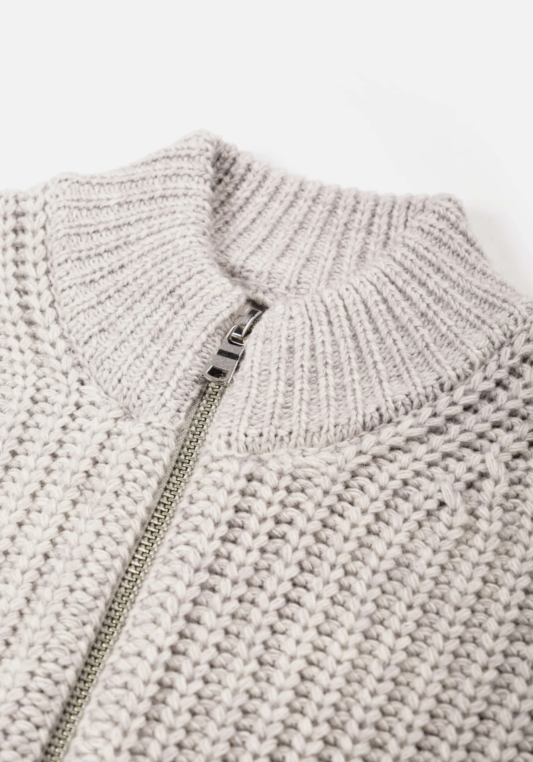 MKI CHUNKY RIB KNIT TRACK JACKET