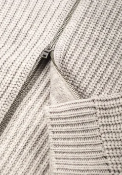 MKI CHUNKY RIB KNIT TRACK JACKET