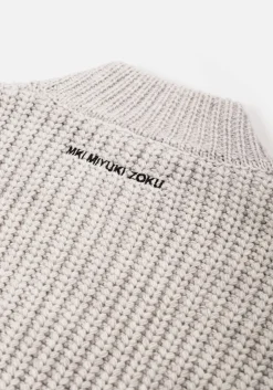 MKI CHUNKY RIB KNIT TRACK JACKET