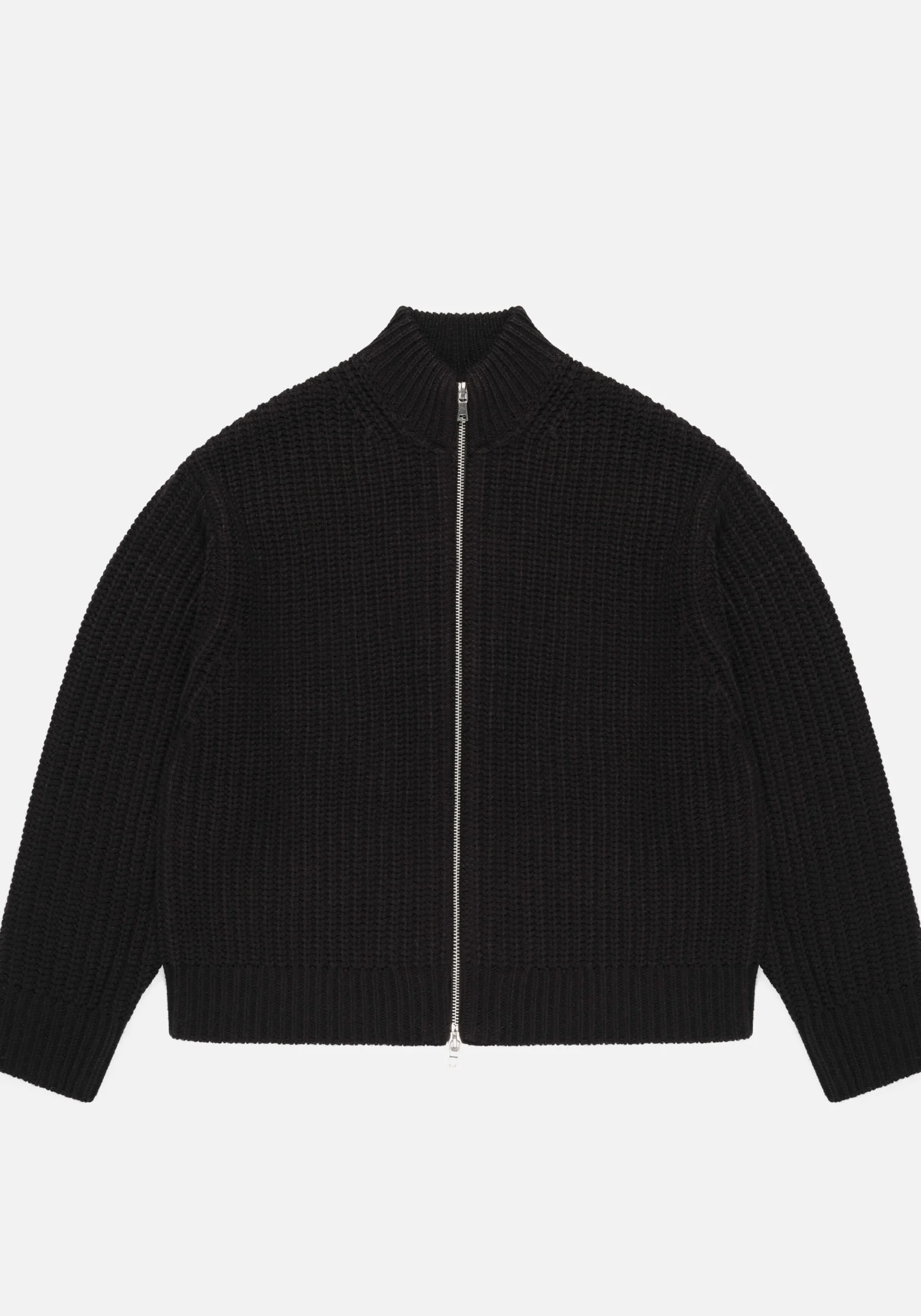 MKI CHUNKY RIB KNIT TRACK JACKET