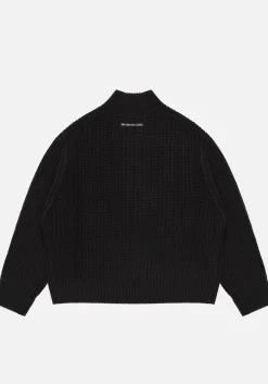MKI CHUNKY RIB KNIT TRACK JACKET