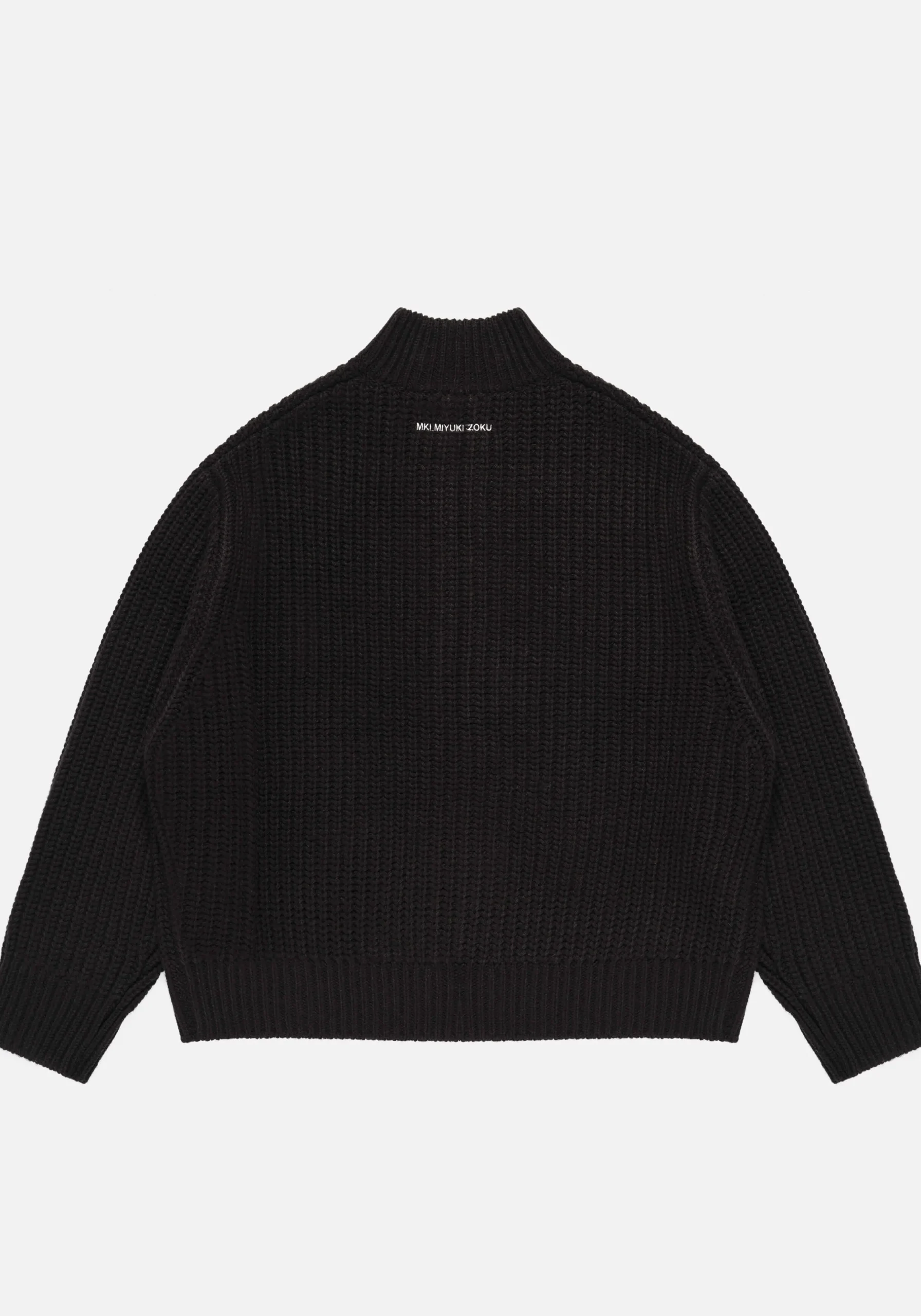MKI CHUNKY RIB KNIT TRACK JACKET