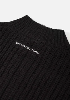 MKI CHUNKY RIB KNIT TRACK JACKET
