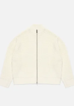 MKI CHUNKY RIB KNIT TRACK JACKET