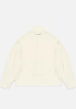MKI CHUNKY RIB KNIT TRACK JACKET