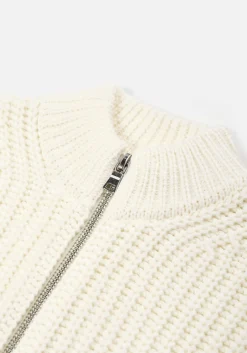 MKI CHUNKY RIB KNIT TRACK JACKET