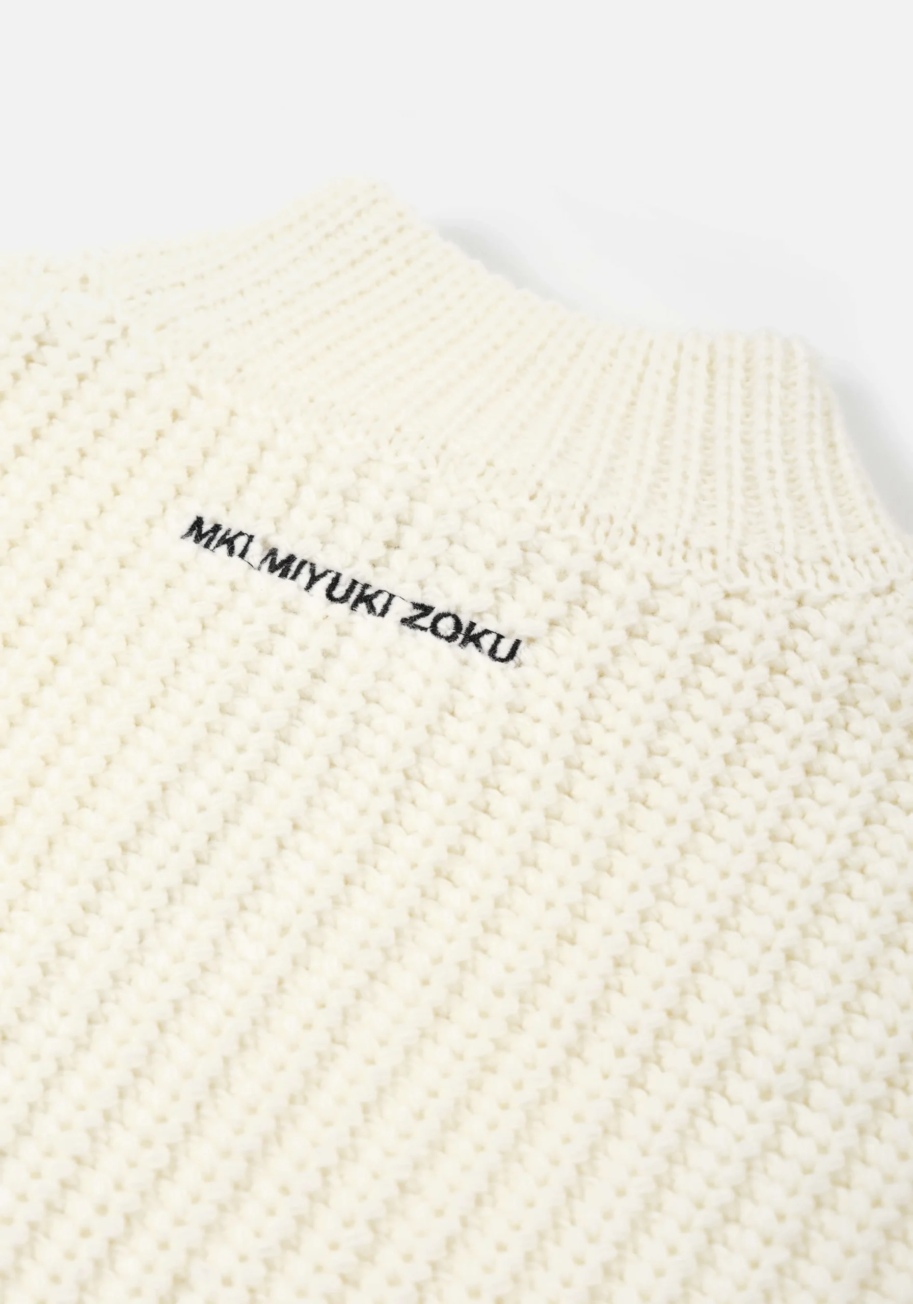 MKI CHUNKY RIB KNIT TRACK JACKET