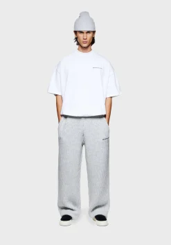 MKI CHUNKY RIB KNIT WIDE LEG JOGGERS