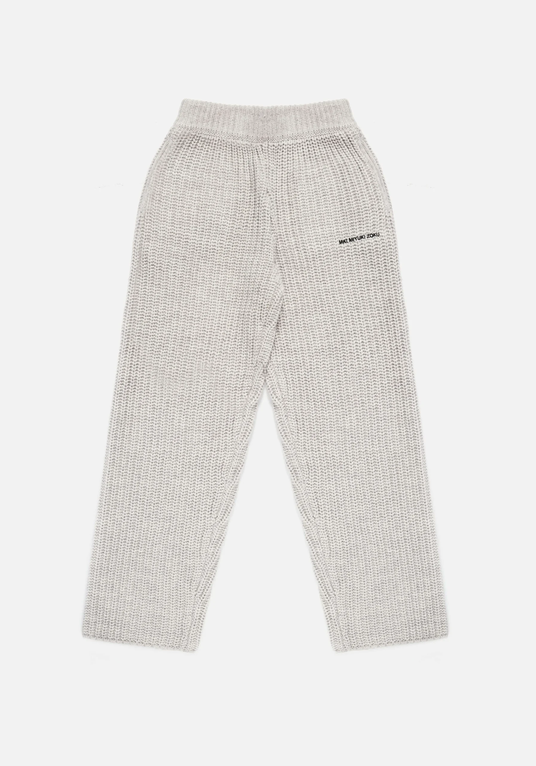 MKI CHUNKY RIB KNIT WIDE LEG JOGGERS