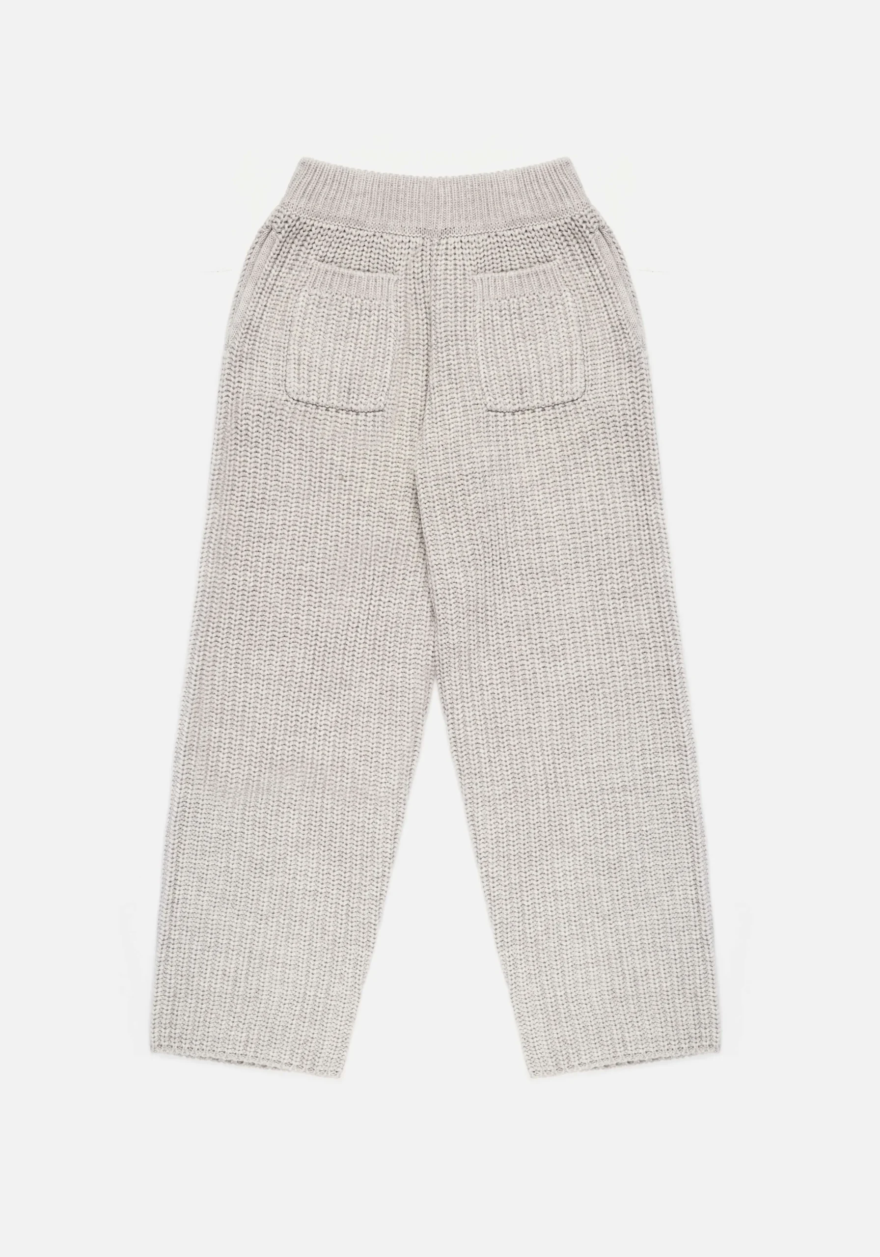 MKI CHUNKY RIB KNIT WIDE LEG JOGGERS