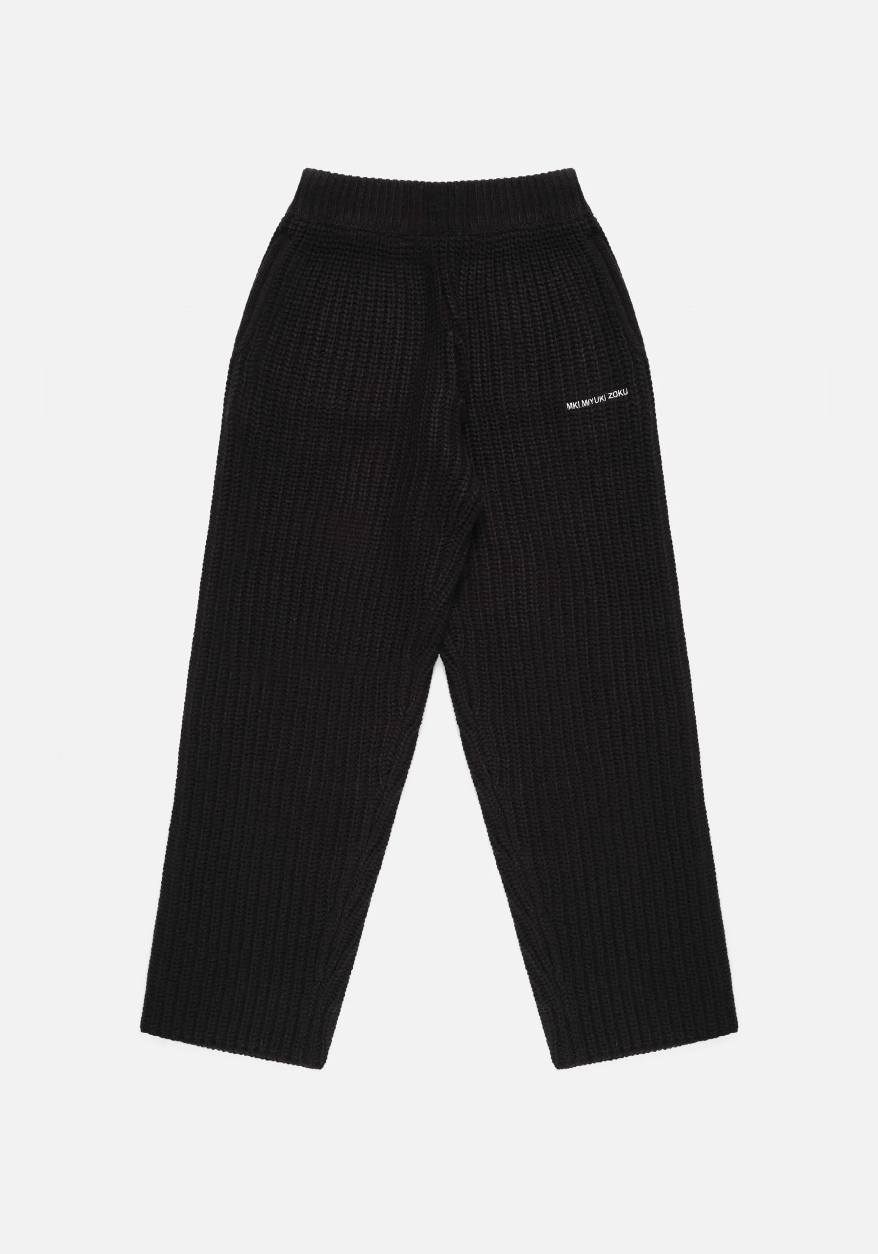 MKI CHUNKY RIB KNIT WIDE LEG JOGGERS