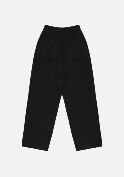 MKI CHUNKY RIB KNIT WIDE LEG JOGGERS