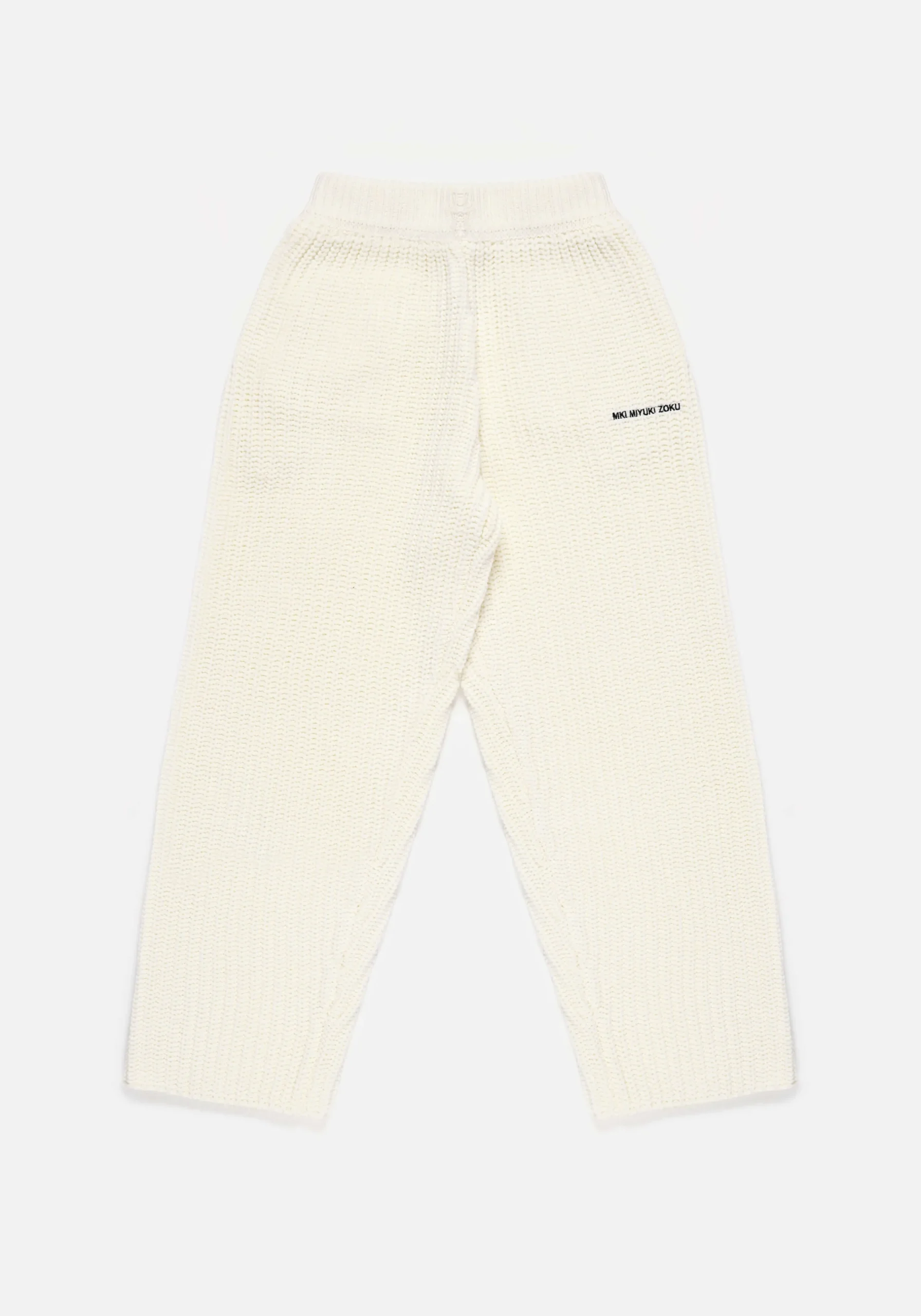 MKI CHUNKY RIB KNIT WIDE LEG JOGGERS