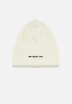 MKI EMBROIDERED MERINO BEANIE