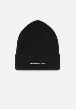 MKI EMBROIDERED MERINO BEANIE