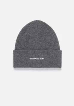 MKI EMBROIDERED MERINO BEANIE
