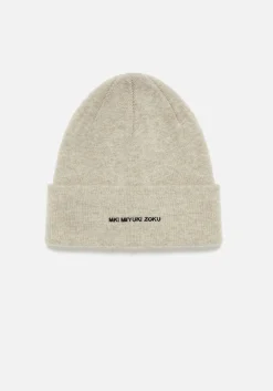 MKI EMBROIDERED MERINO BEANIE
